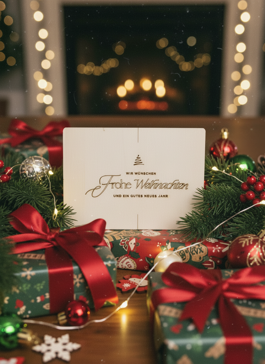 Frohe Weihnachten Weihnachtskarte